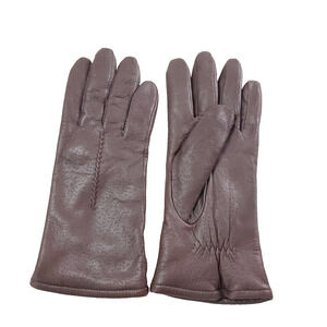Vintage Fownes Brown Leather Women's Gloves 7.5 Collectible Stylish Warm Riding